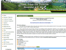 Tablet Screenshot of intertea.mfu.ac.th